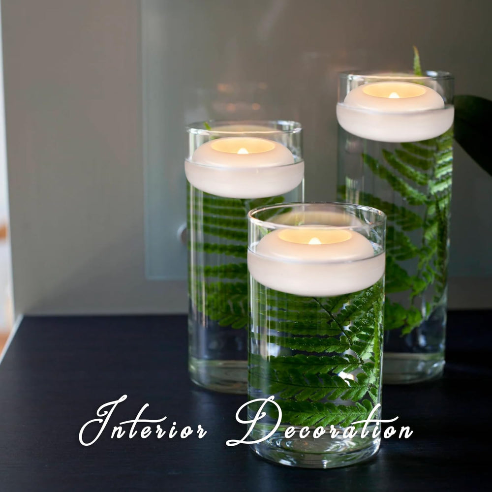 Flameless LED Floating Candles, 48 Pack 3" Waterproof Water Activated Ca...