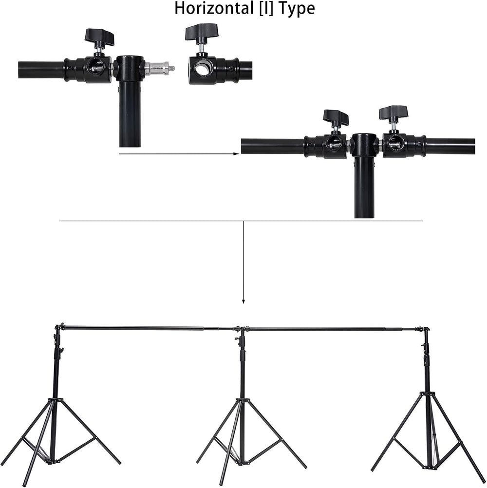 Kate 10x20ft (3x6m) Photography Backdrop Frame Stand for Room Set Adjustable ...