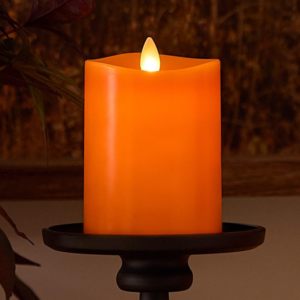 Luminara Flickering Flameless LED Candle, Battery Operated with Timer Functio...