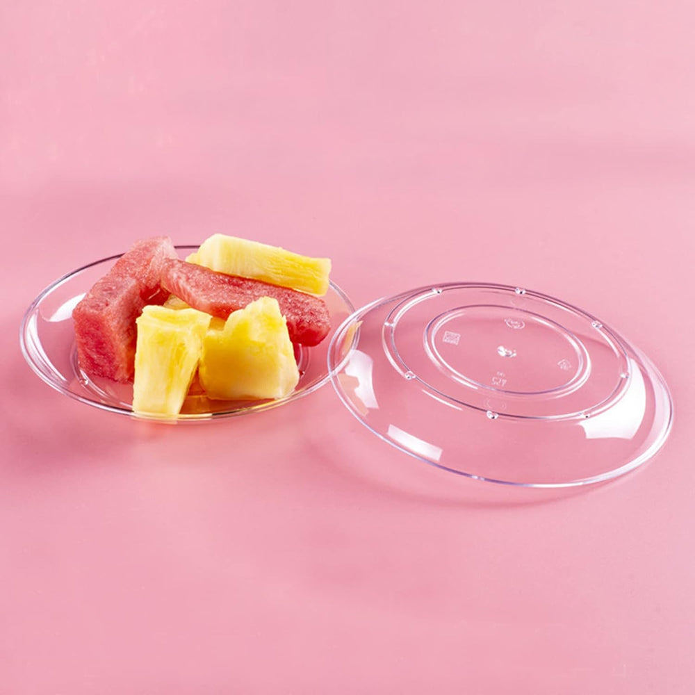 Tergy 200 Pack Disposable Clear Plates 5 Inch Plastic Dessert Plates Wedding ...