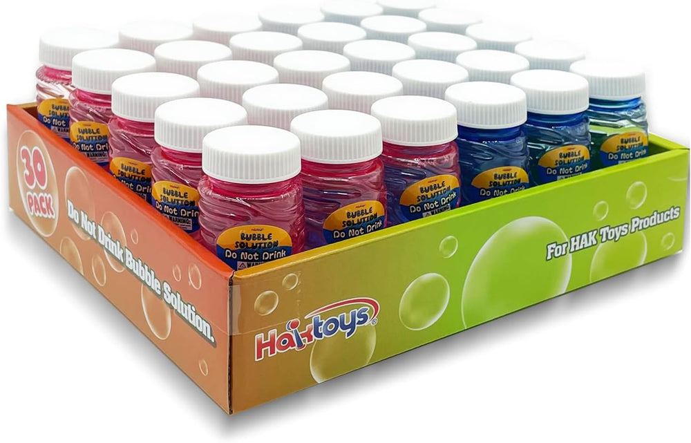 Bubble Gun Refill Solution, 30 Pack 2 oz Bottles for Bubble Blasters