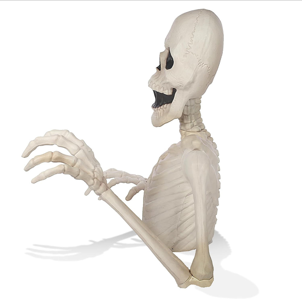 BOO BOX 3 Ft. Halloween Groundbreaker Skeleton, Giant Outdoor Decoration for ...