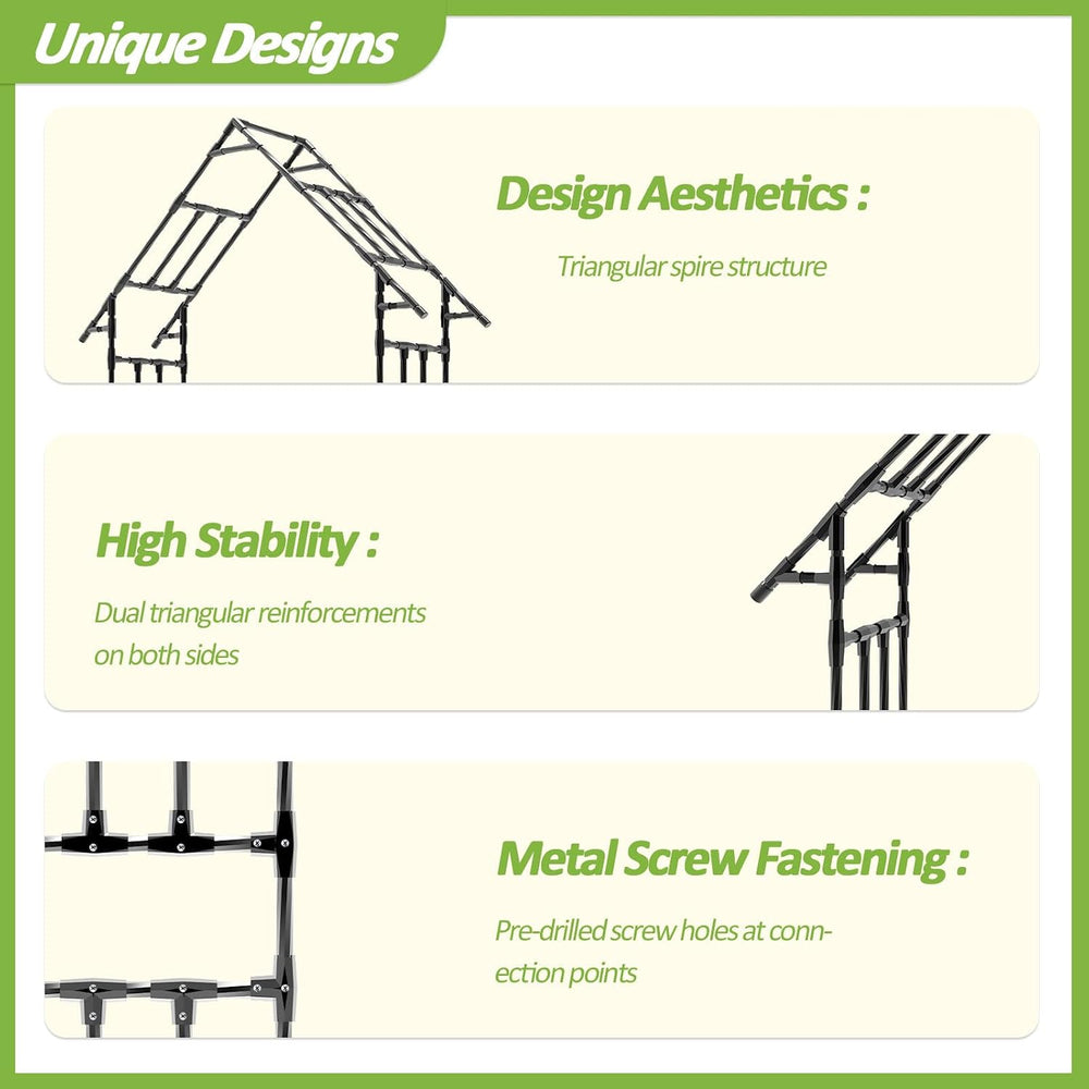 Garden Arch Trellis -48" L *98" H,Gothic Abor Trellis with Reinforc...