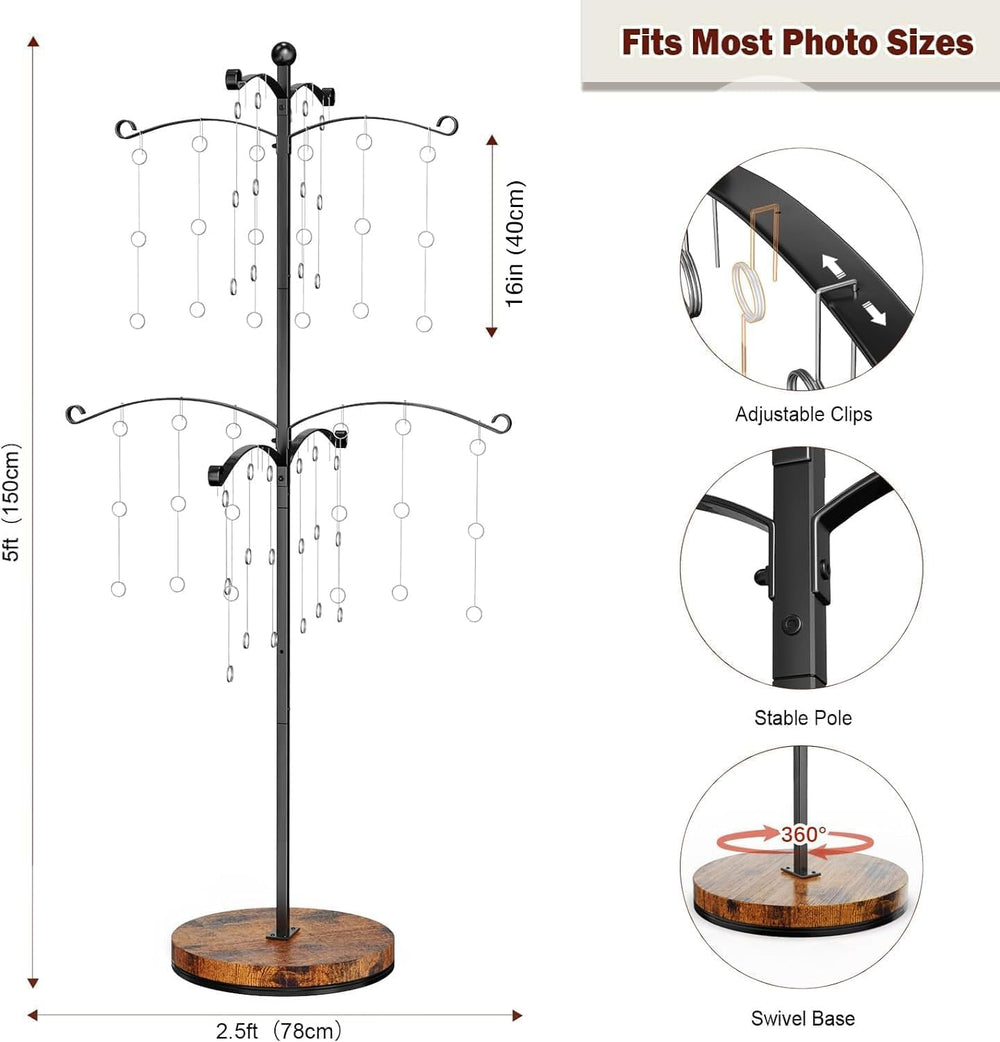 Miratino 5FT Family Tree,Party Photo Display Tree, Picture Holder Stand,90 Cl...
