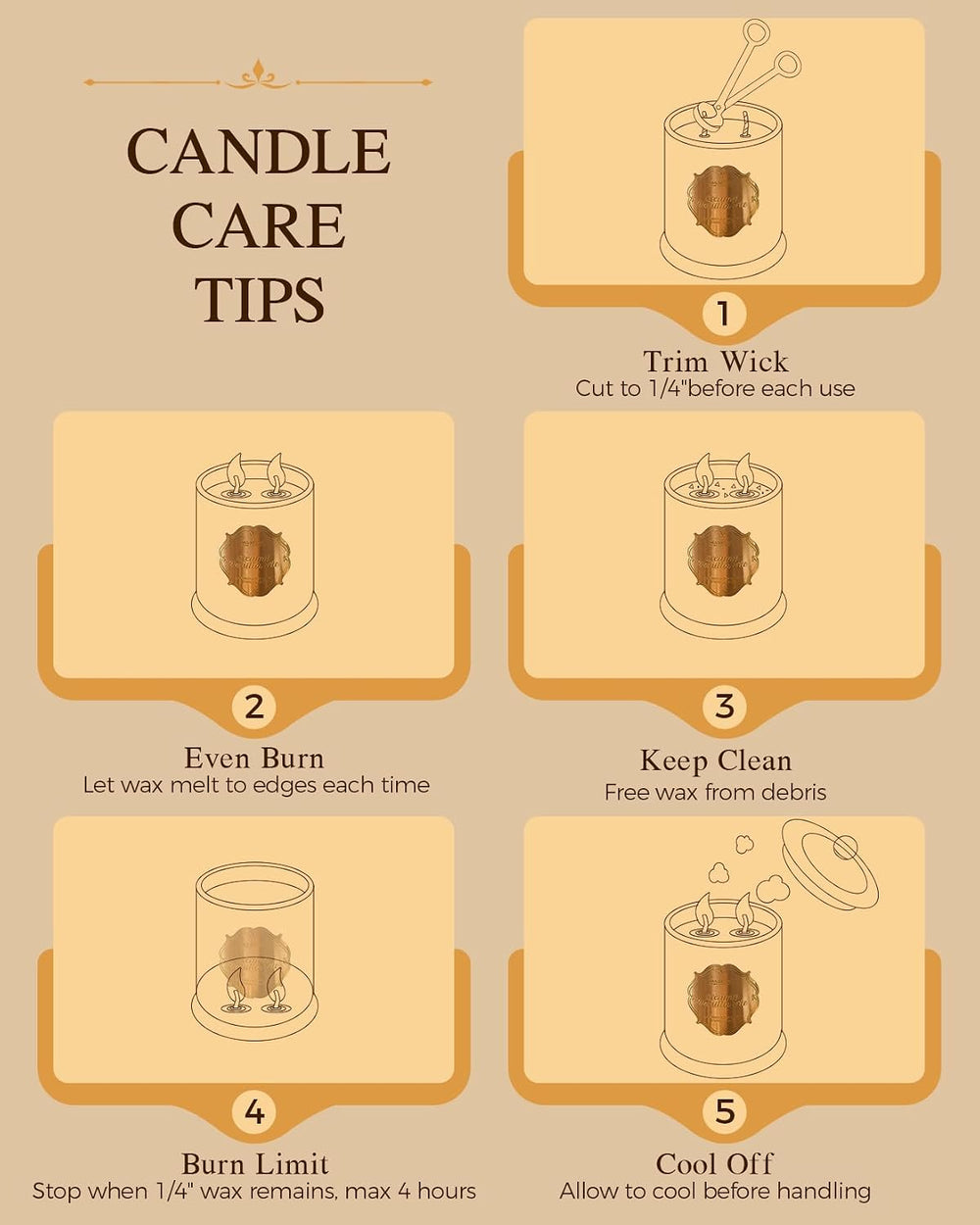 M&SENSE Pumpkin Spice Non Toxic Large Soy Candle, 12.7oz Harvest Scent