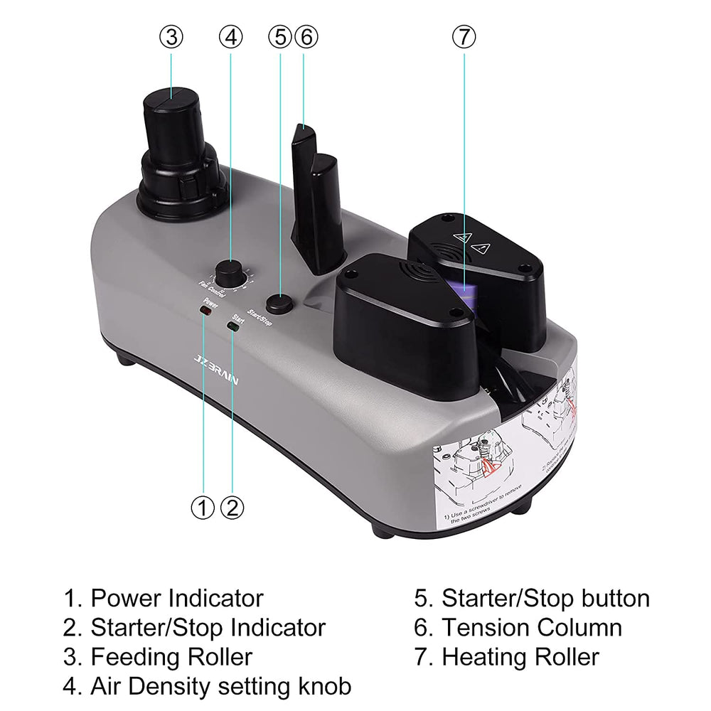 Air Cushion Machine - JZBRAIN YE300 Air Pillow Machine 110V Air Pillow Maker ...