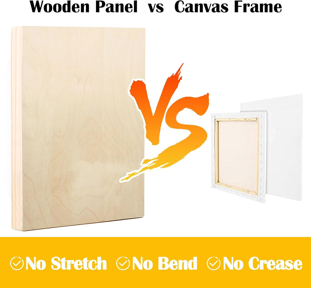 2 Pack 36x48'' Unfinished Gallery Birch Wood Canvas Panels