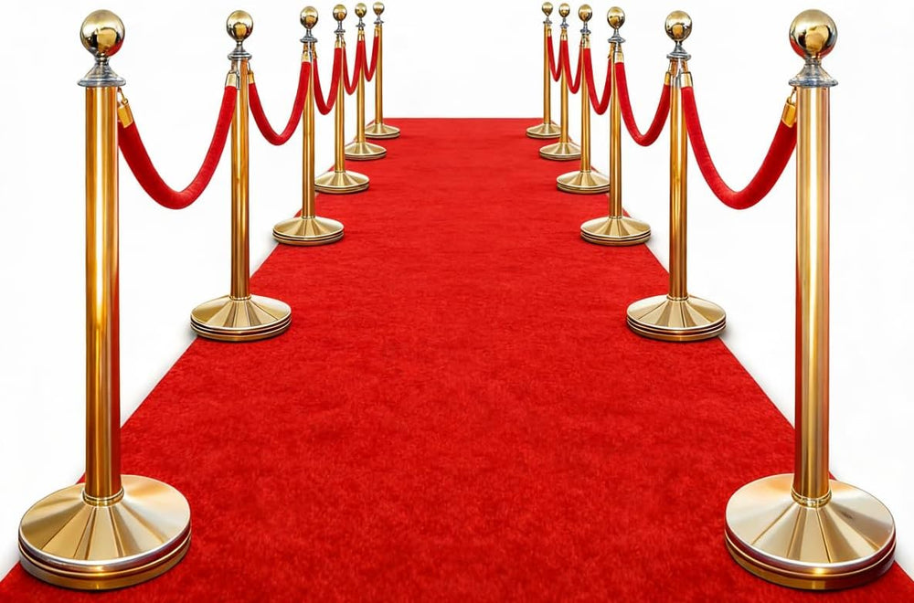 0.23In Thick Red Carpet Runner for Party, 3x10Ft 425 GSM Non-Slip Waterproof ...