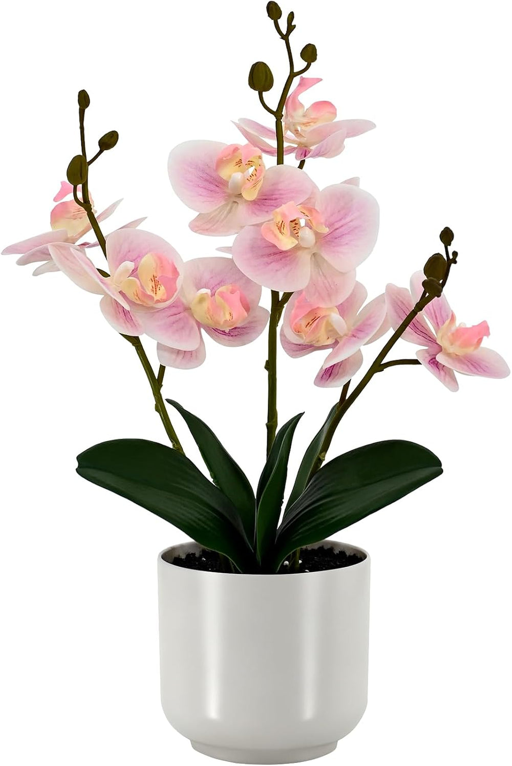 Faux Orchid 17.5” Tall Artificial Flower Indoor for Home Decor