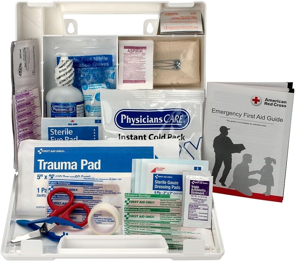 First Aid Only 25-Person OSHA First Aid Kit for Worksites & Vehicles