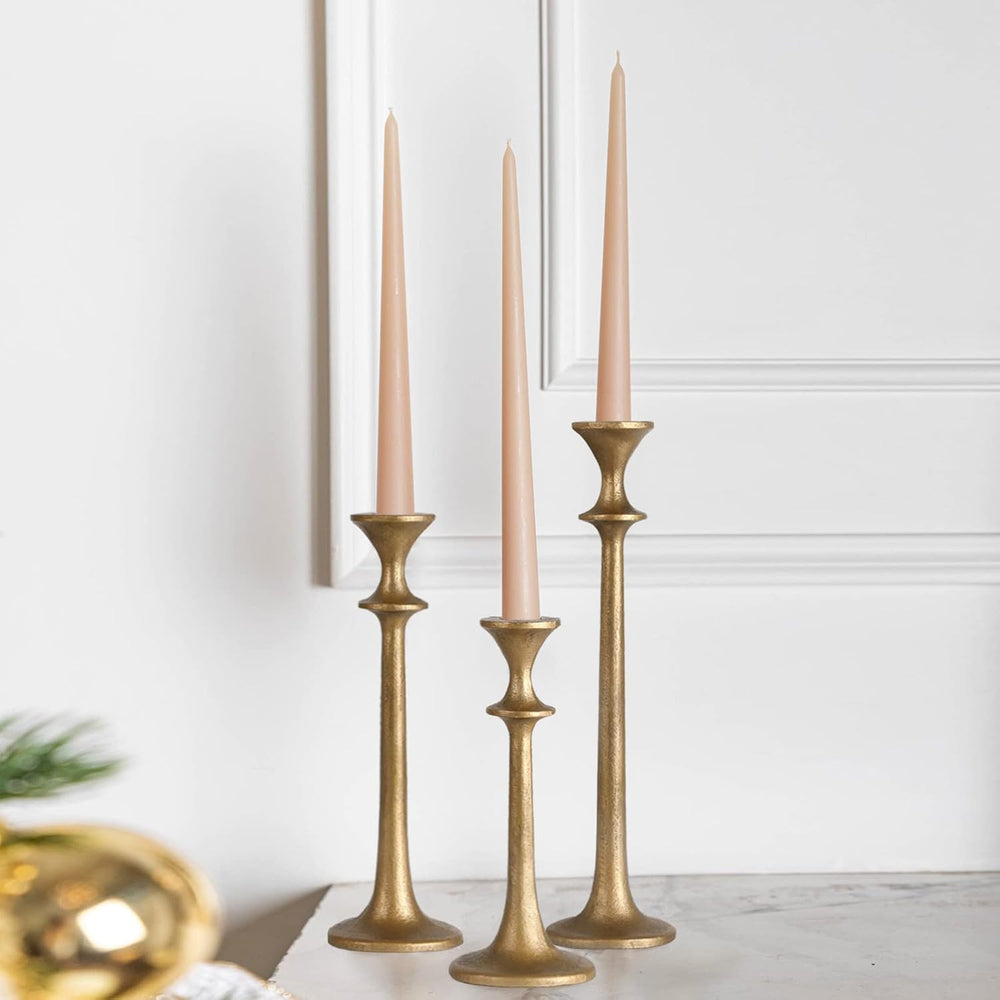 Iron Taper Candle Holder - Set of 3 Decorative Candle Stand