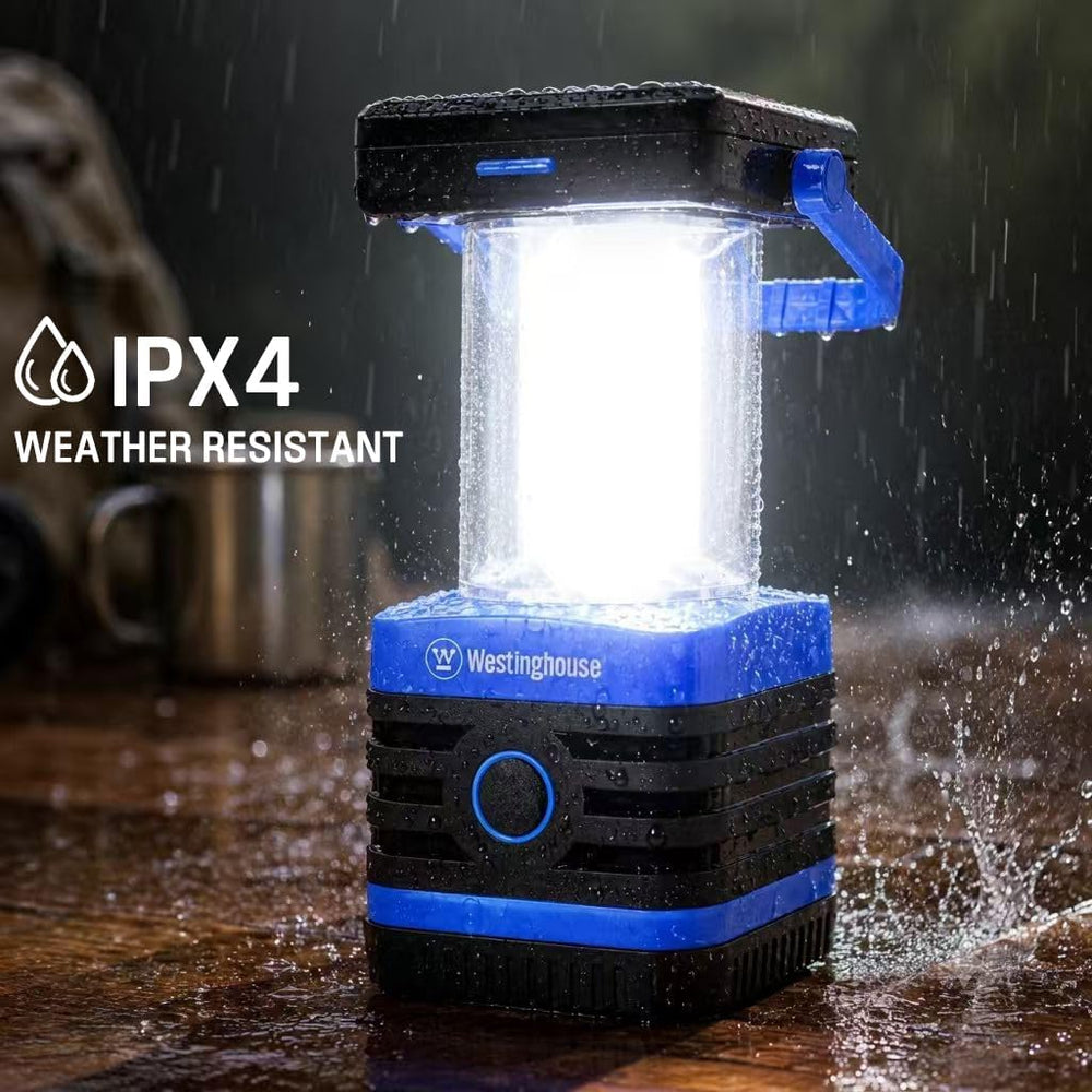 Solar Rechargeable Camping Lantern, 1000 Lumen LED Lantern, 5 Lighting Modes,...