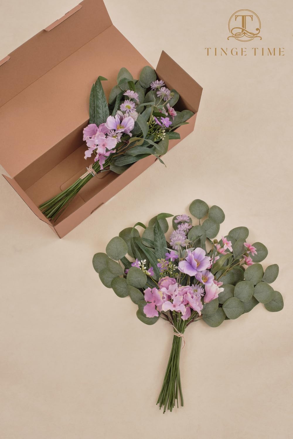 Artificial Greenery Stems Box Set, 52pcs with 9 Kinds Faux Greenery Stems and...