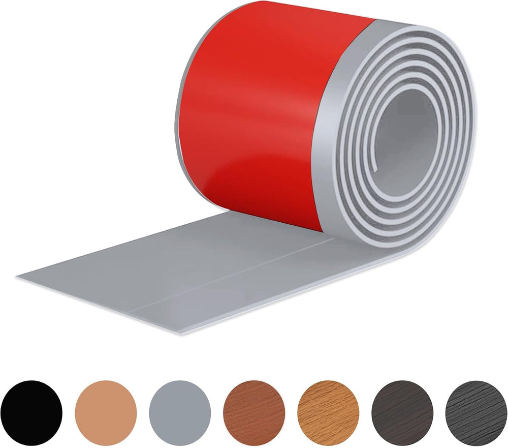 Grey Wall Molding Trim 3 Inch x 20 Feet, Wall Base Baseboard Molding Trim Fle...