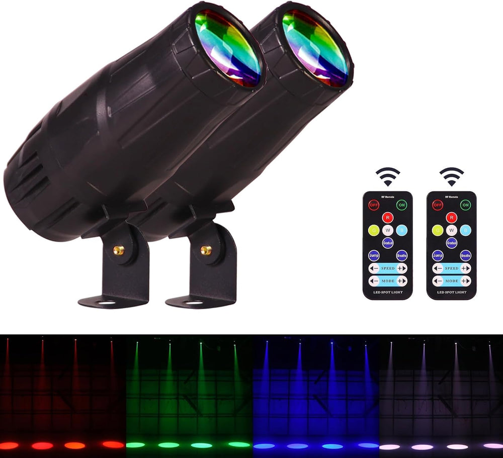 LED Pinspot Light,Stage Spotlight Mini 15W RGBW Disco Ball Spot Lights 4 in 1...