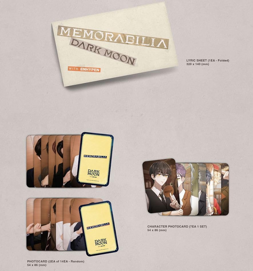 Dreamus ENHYPEN MEMORABILIA DARK MOON Special Album Moon Ver, undefined