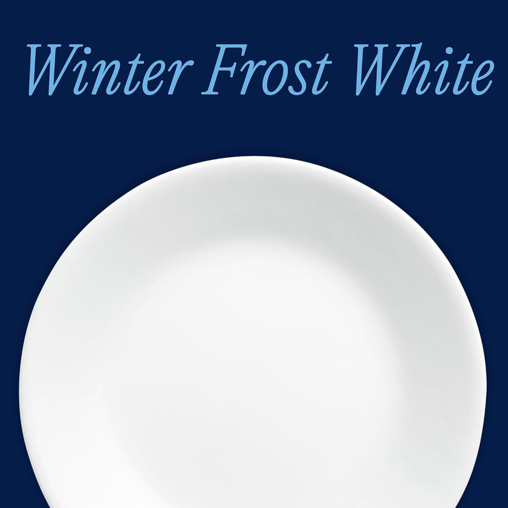Corelle Winter Frost White 8-Piece 6.75-Inch Appetizer Plate Set
