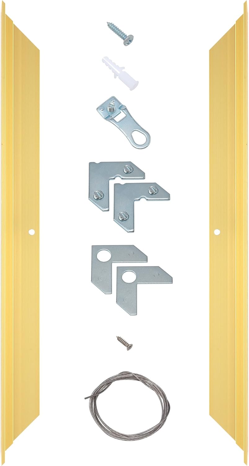 Creative Mark Illusions Metal Floating Frame Kit Pairs for Canvas - Gold, Two...