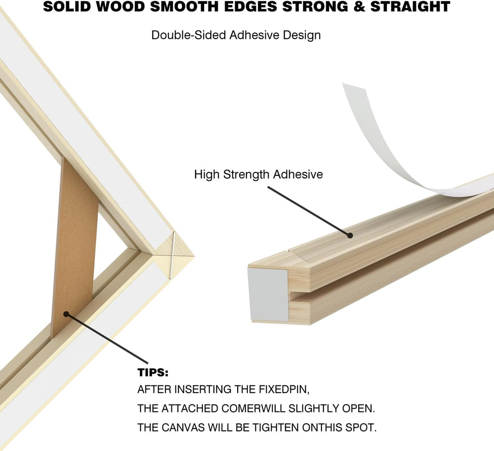 DIY Canvas Stretcher Bars Kit, 1.25" Gallery Depth, 20" x 24"
