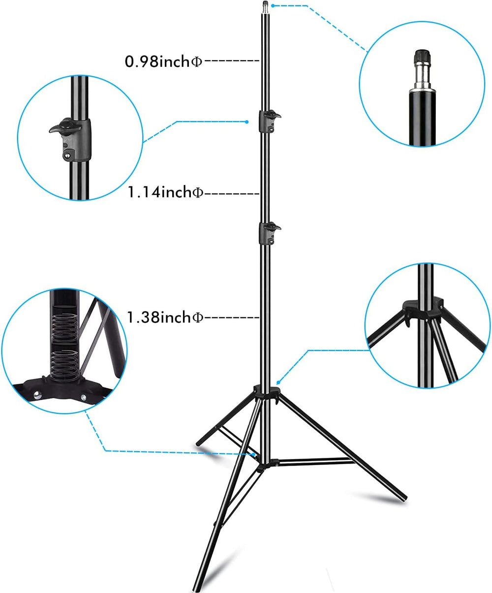 SLOW DOLPHIN Photo Video Studio 20ft (Wide) x 10ft (Tall) Heavy Duty Adjustab...