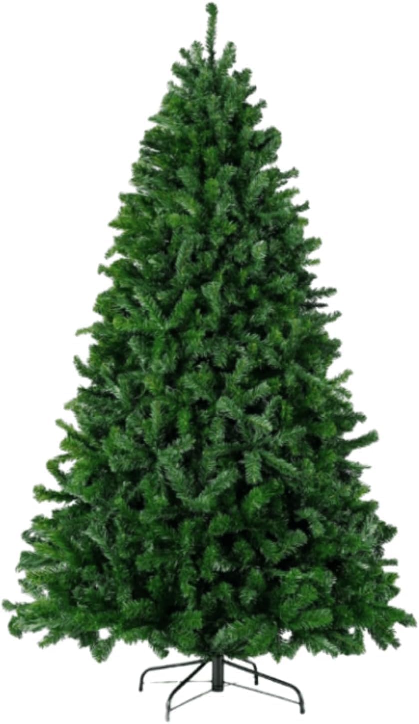 Artificial Christmas Tree, 1000 PVC Tips Full Hinged Spruce Tree with Foldabl...