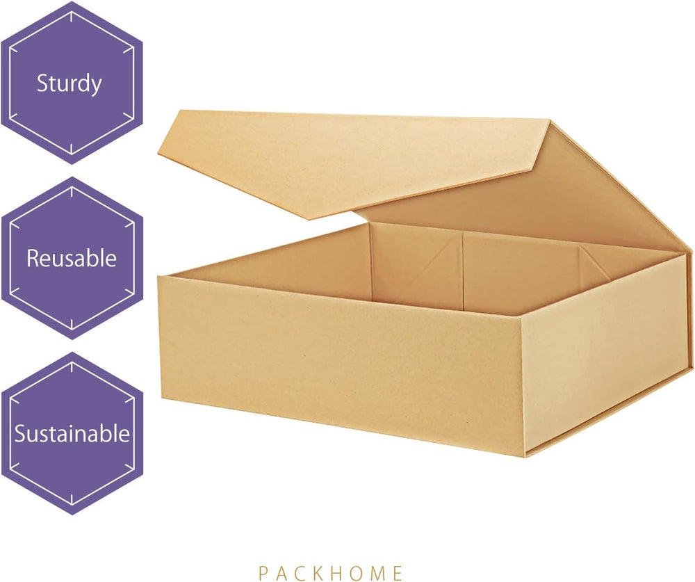 3 Extra Large Kraft Gift Box Magnetic Lid 17x14.5x5.5in