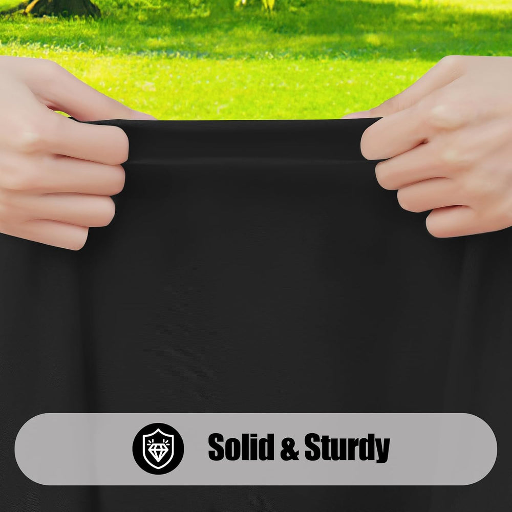 Smiry 4 Pack Elastic Fitted Polyester Tablecloths for 6 Foot Tables