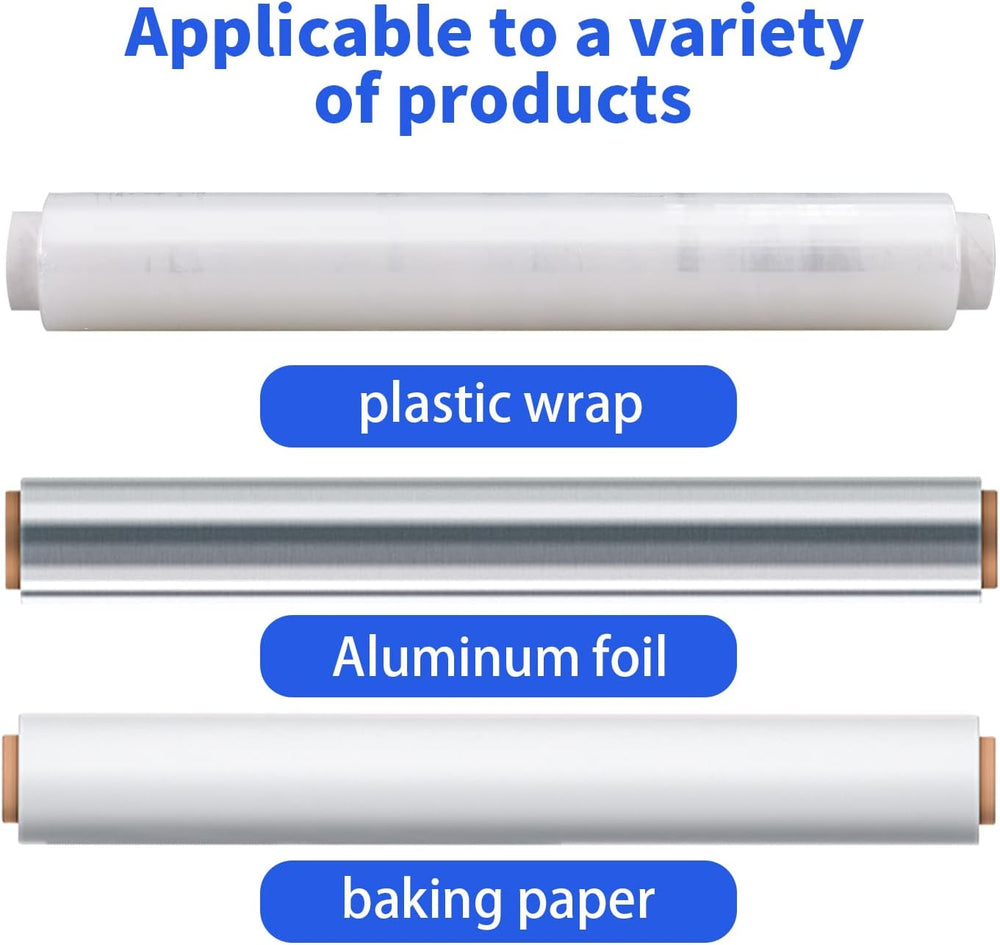 KAMMAK Plastic Wrap Food Cling Wrap with Slide Cutter 15 inch Restaurant Clin...