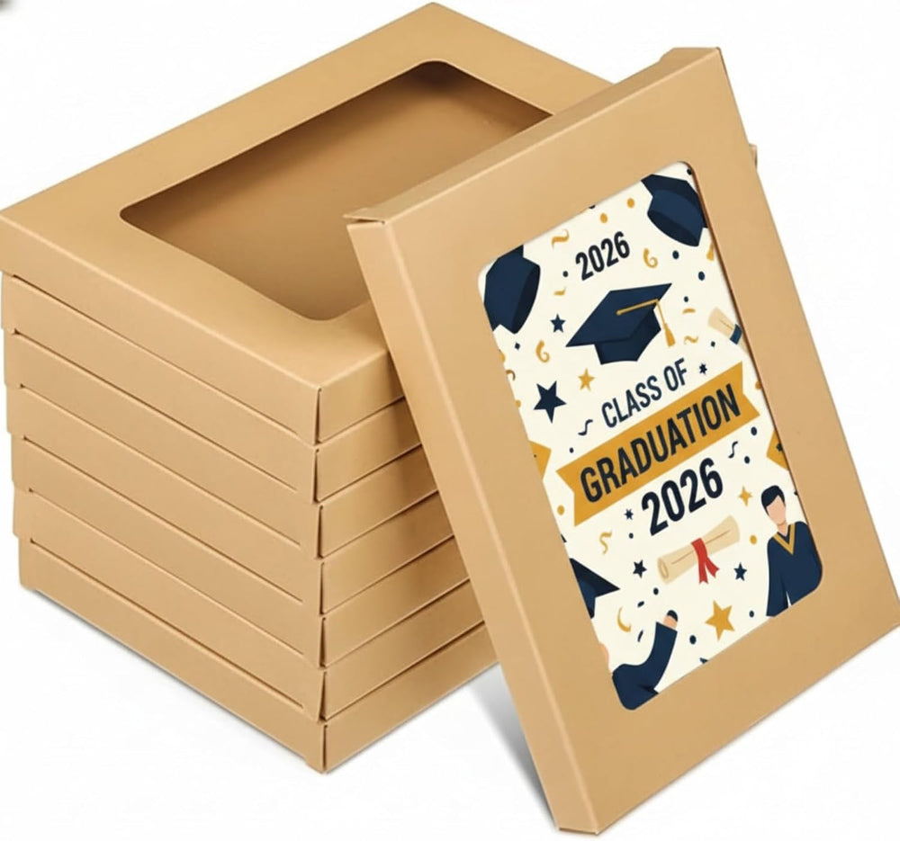 50 Pcs Greeting Card Storage Box, 5.39 x 7.36 x 0.6 Inch