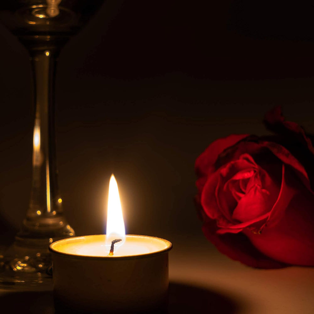 HomeLights Tealight Candles - 8 Hour Long time Burning, Giant 100,200,300 Pac...