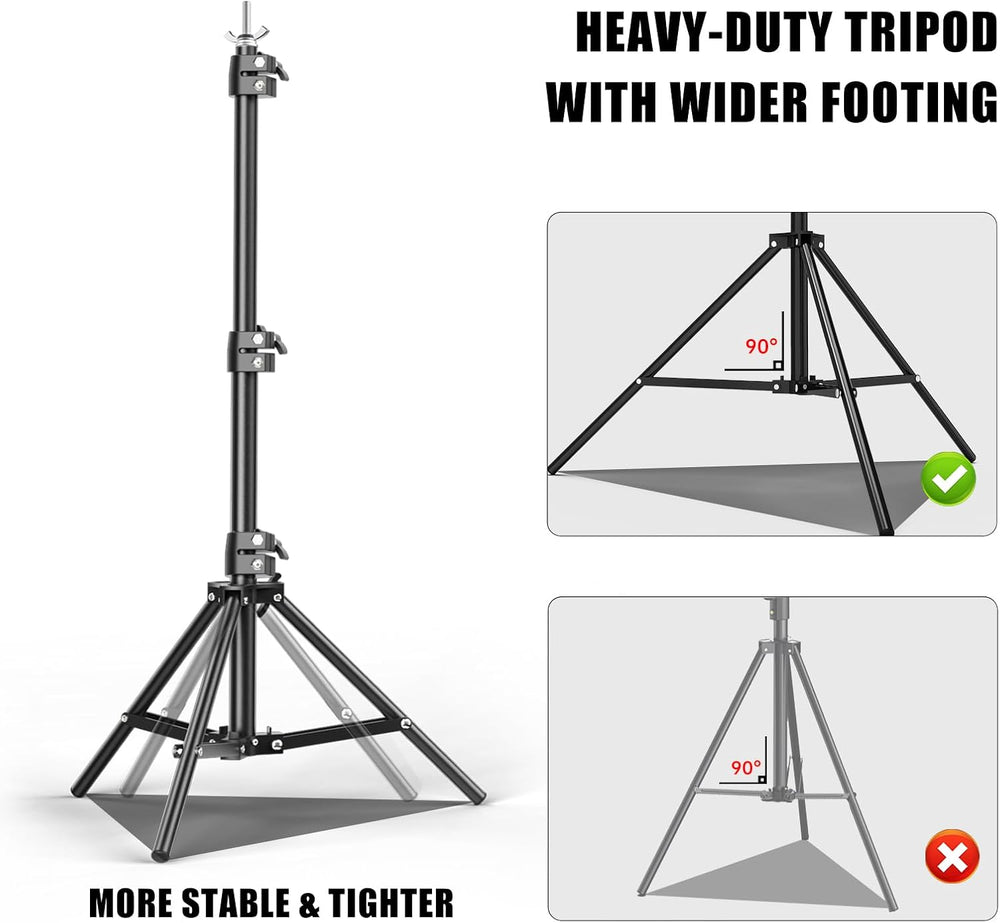 BEIYANG 10x10FT Backdrop Stand, Background Support Kit for Photography, 2 Adj...