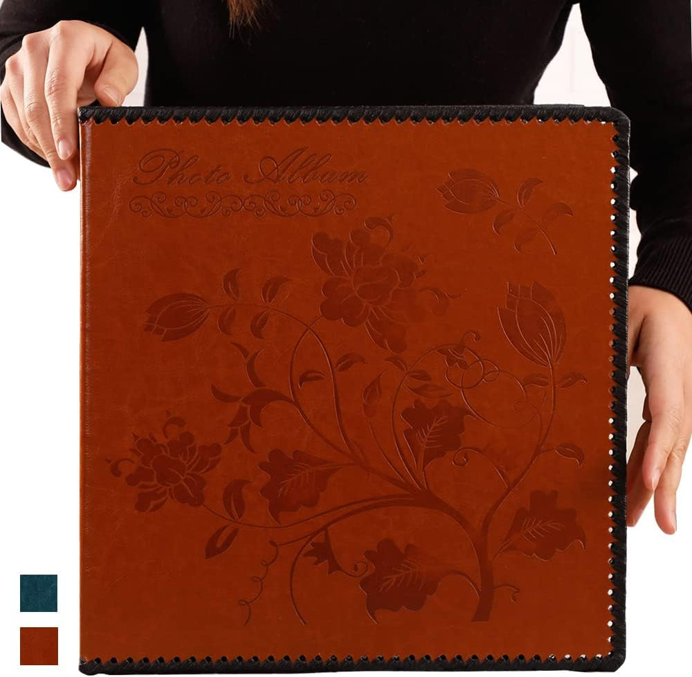 Photo Album Self Adhesive, Huge Magnetic Self-Stick Page Picture Album with L...