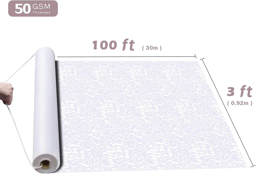 EZLucky Heart Print Aisle Runner