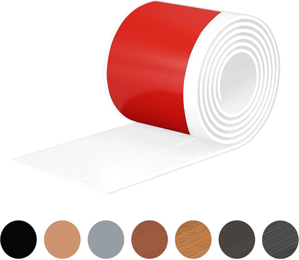 White Wall Molding Trim 3 Inch x 20 Feet, Wall Base Baseboard Molding Trim Fl...