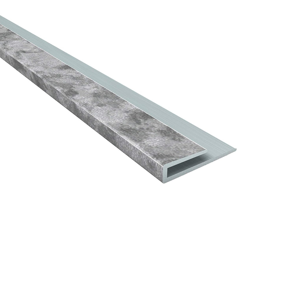 FASÄDE 47 in Vinyl J Trim Galvanized Steel (5 Pack)