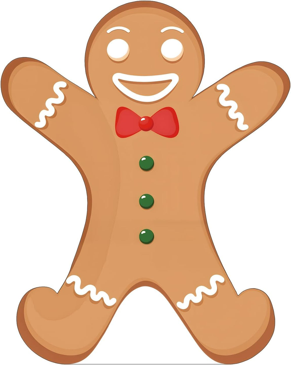 Life Size Christmas Gingerbread Cardboard Cutout Standee, 4FT