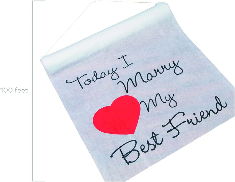 Fun Express Today I Marry My Best Friend Aisle Runner for Wedding