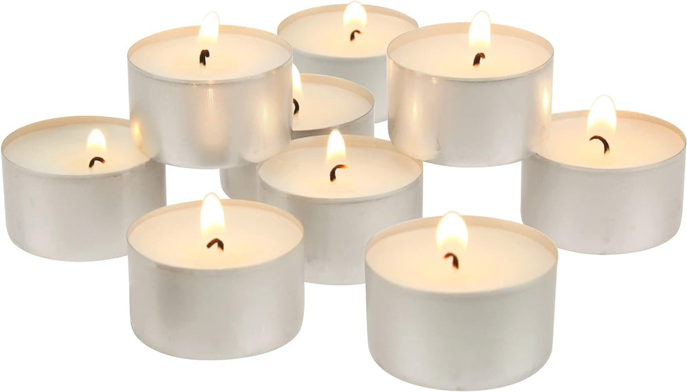 Stonebriar Unscented Long Burning White Tealight Candles, Bulk Pack, 6-7 Hour...
