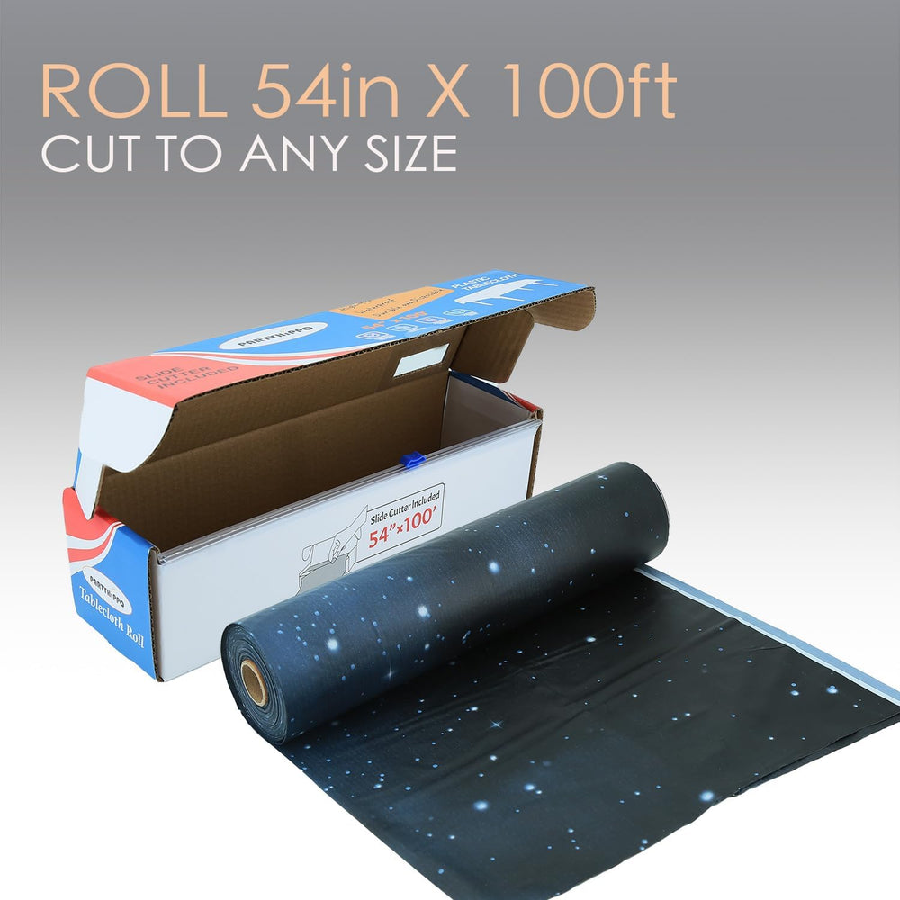 Disposable Tablecloth Roll 54" x 100' with Built-in Cutter Box – Hea...
