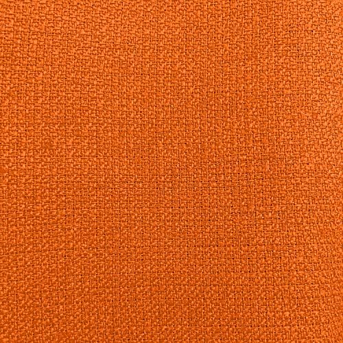 Ultimate Textile 60 x 102-Inch Oval Faux Burlap Tablecloth, Orange, 10 Pack