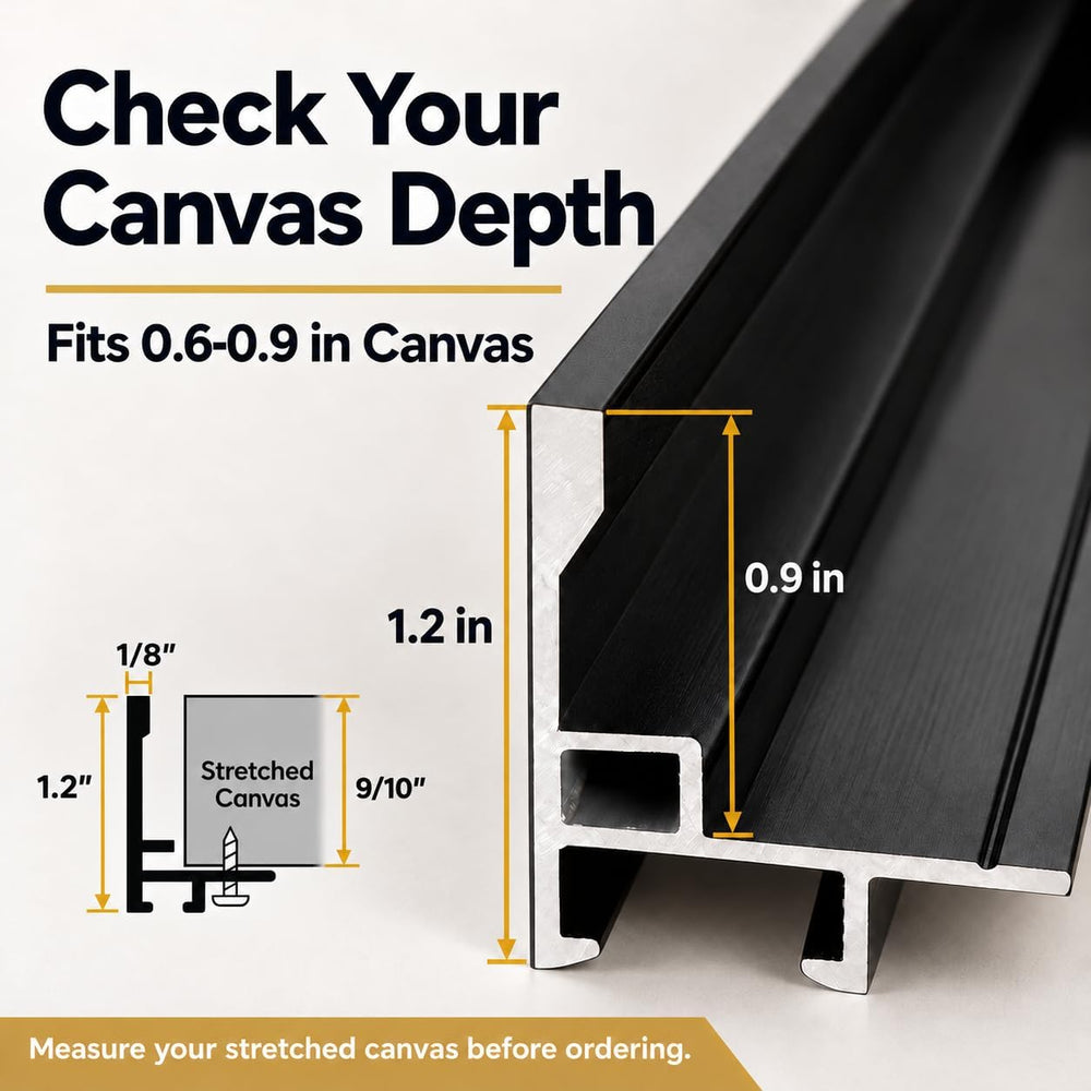 Easthope 30x40In Assembled Canvas Frame for 0.6"-0.9" Deep Stretche...