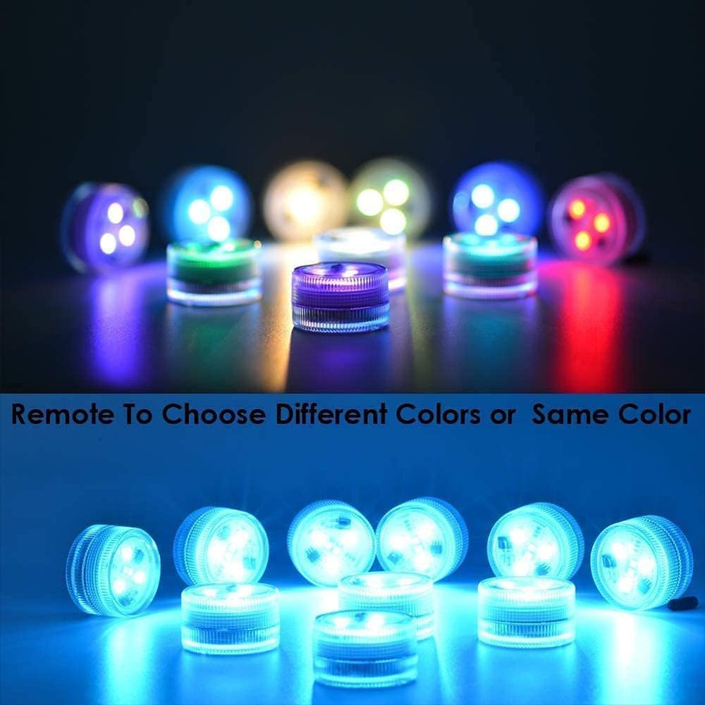 10 Pack Pumpkin Lights with Remote for Halloween Decor, Led Tea Lights