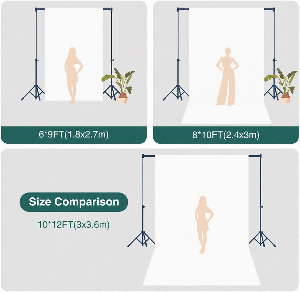 Kate White Photography Backdrop Solid White Photo Background for Portrait