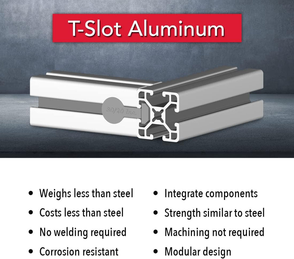 8020, 1515, 15 Series 1.5 Inch x 1.5 Inch T-Slotted Aluminum Extrusion DIY Ex...