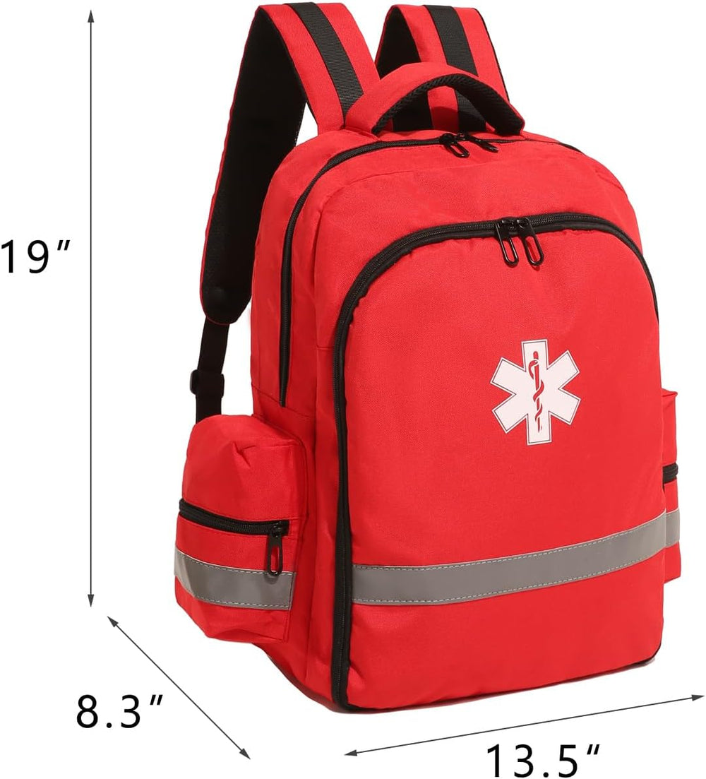 First Aid Backpack Bags for School Empty Medicine Bag for Trauma Medical Safe...