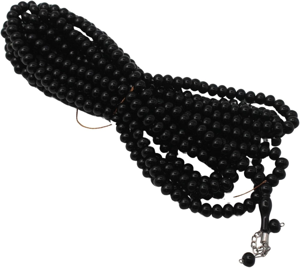 Mega 1000 Bead Black Color Prayer Beads | Classic Tasbih/Rosary/Mala with 100...