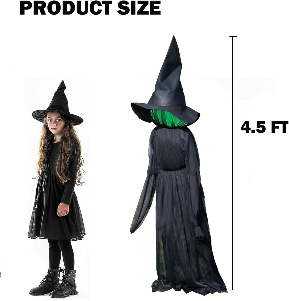 Halloween Decorations, Set of 3 Light Up Witches Holding Hands Witches with S...