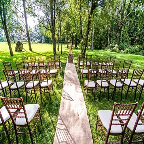 AK Trading CO. 36 x 100ft All Natural Jute Burlap Aisle Runner - Natural