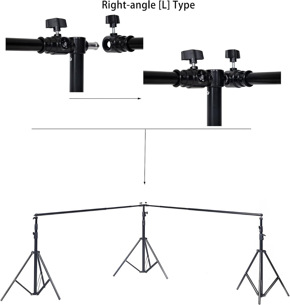 Kate 10x20ft (3x6m) Photography Backdrop Frame Stand for Room Set Adjustable ...