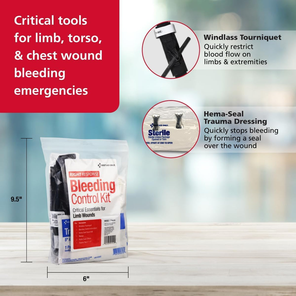 First Aid Only Critical Essentials Limb Bleeding Control Kit